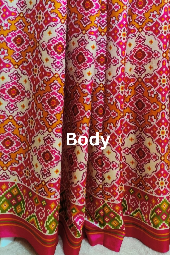 Tussar Silk Saree- Pink