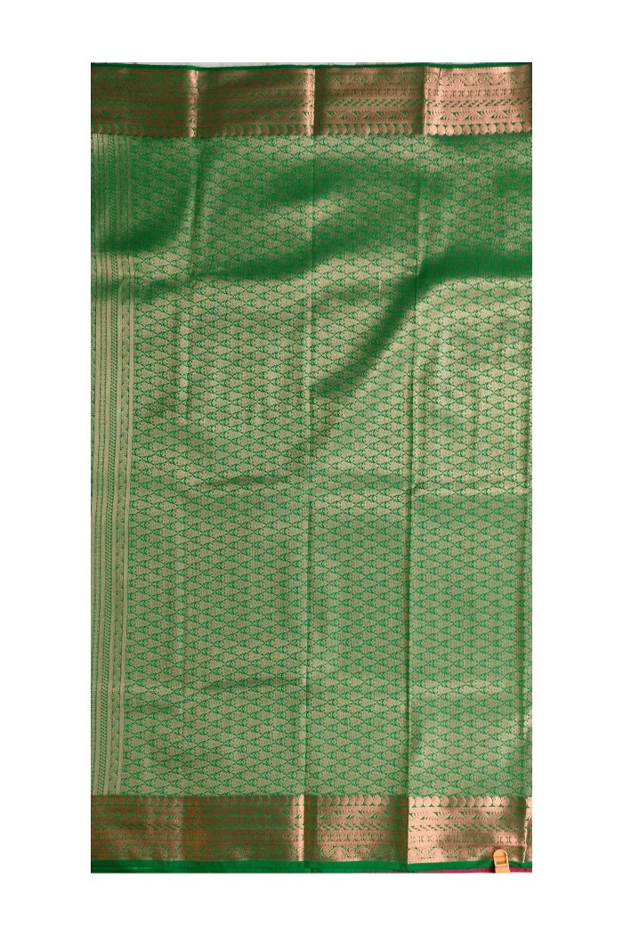 Kanjivaram Fancy Soft Silk Saree-Red - 4
