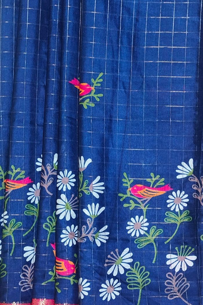 Cerise Pink Embellished Dola Silk Saree