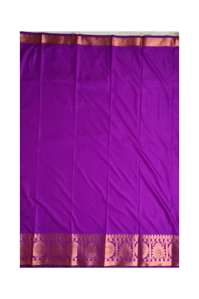 Kanjivaram Fancy Soft Silk Saree-Lemon Yellow - 6