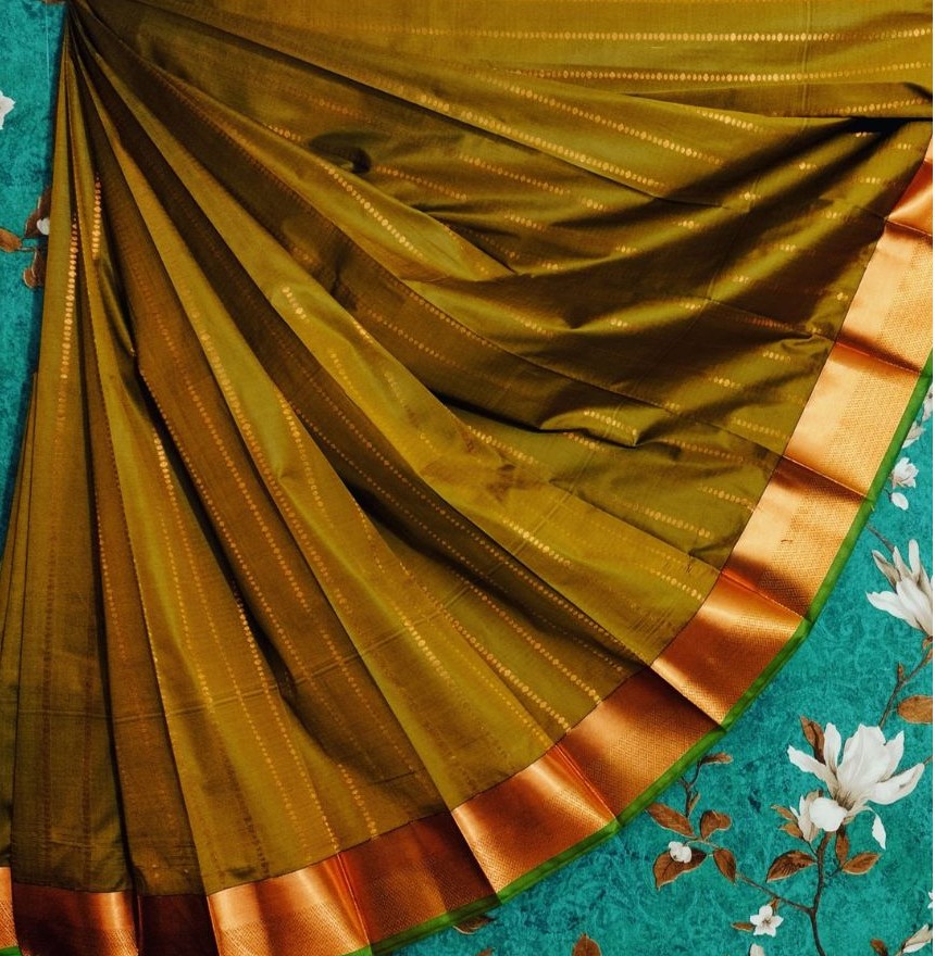 Fancy Soft Silk Light Green Star Buttas - 3