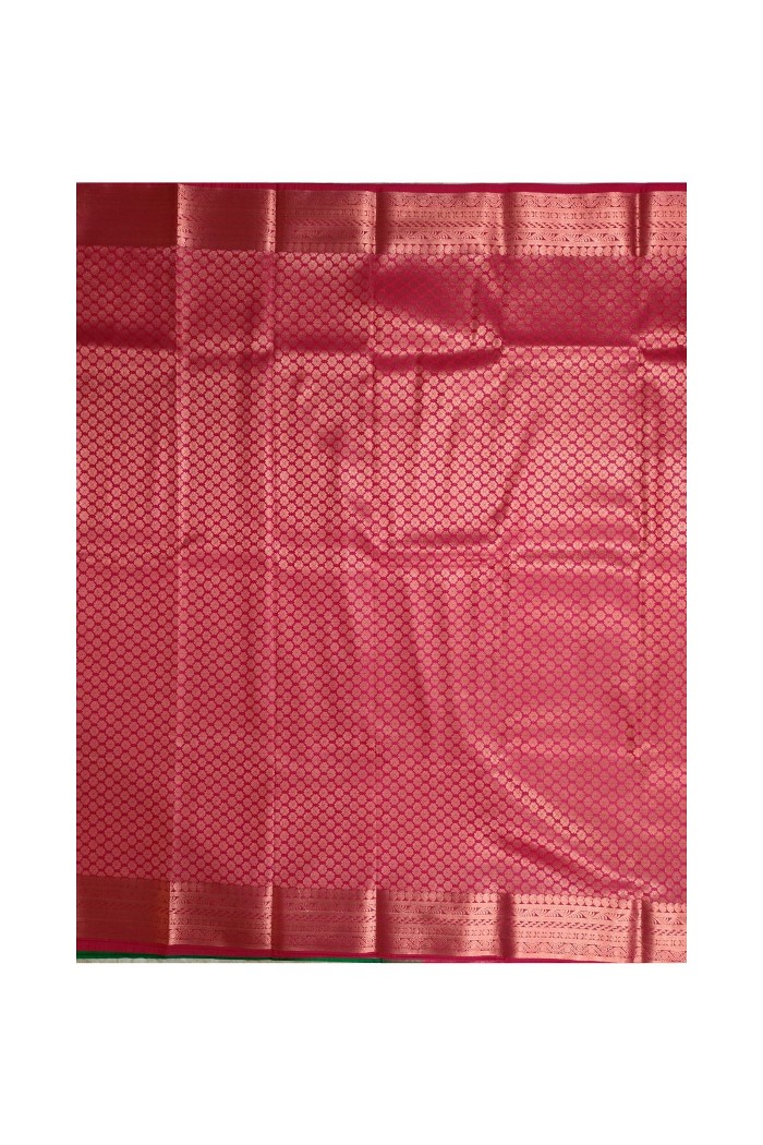 Kanjivaram Fancy Soft Silk Saree-Red - 5