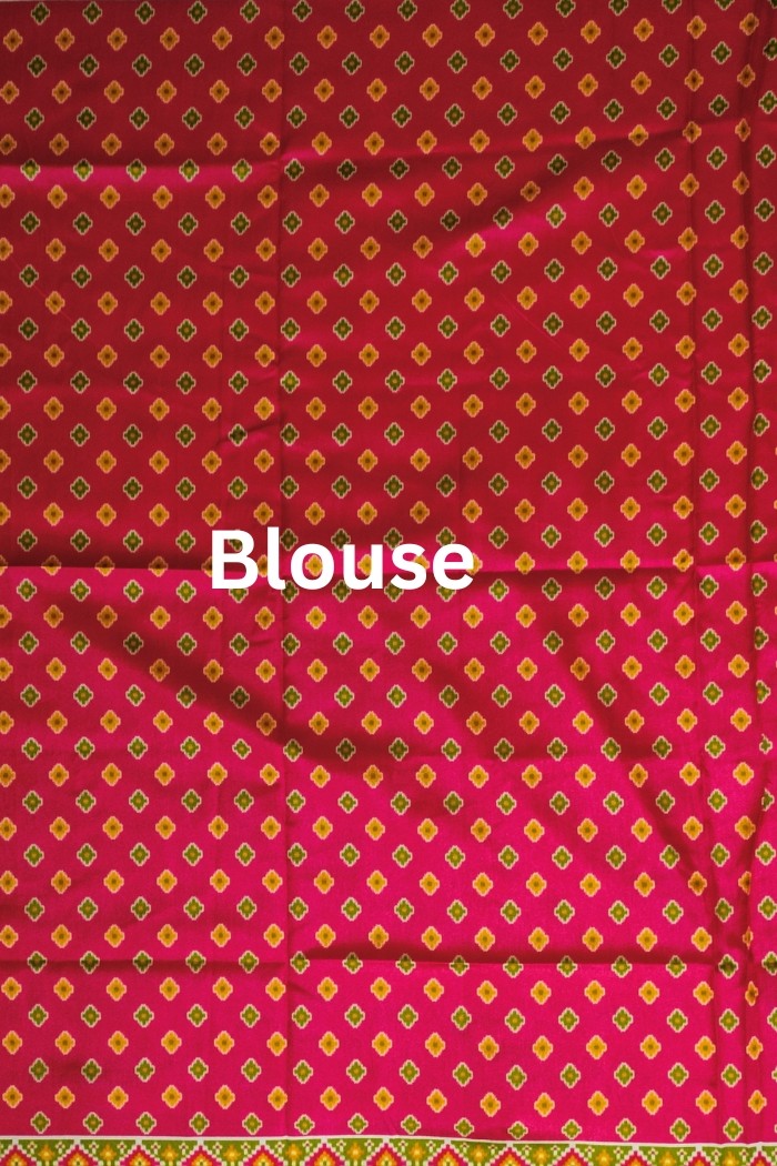 Tussar Silk Saree- Pink - 4