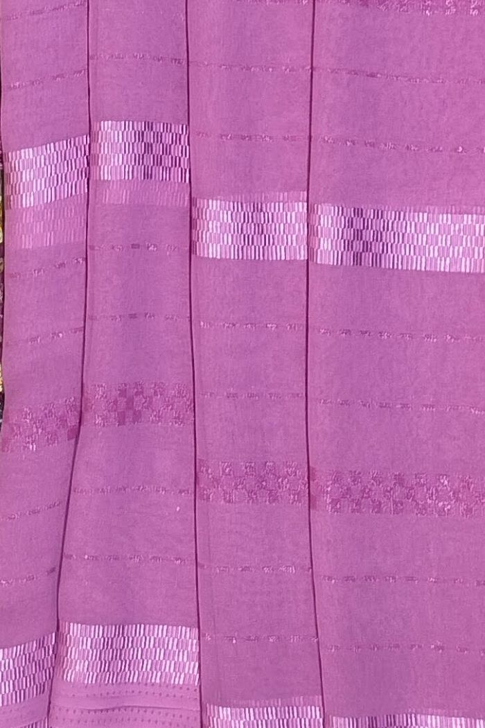 Doal Semi Silk Light Pink Saree Embroidered Border