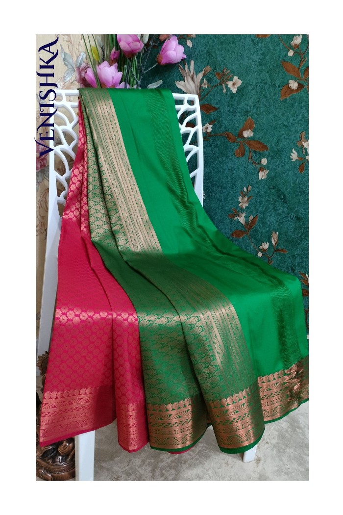 Kanjivaram Fancy Soft Silk Saree-Red