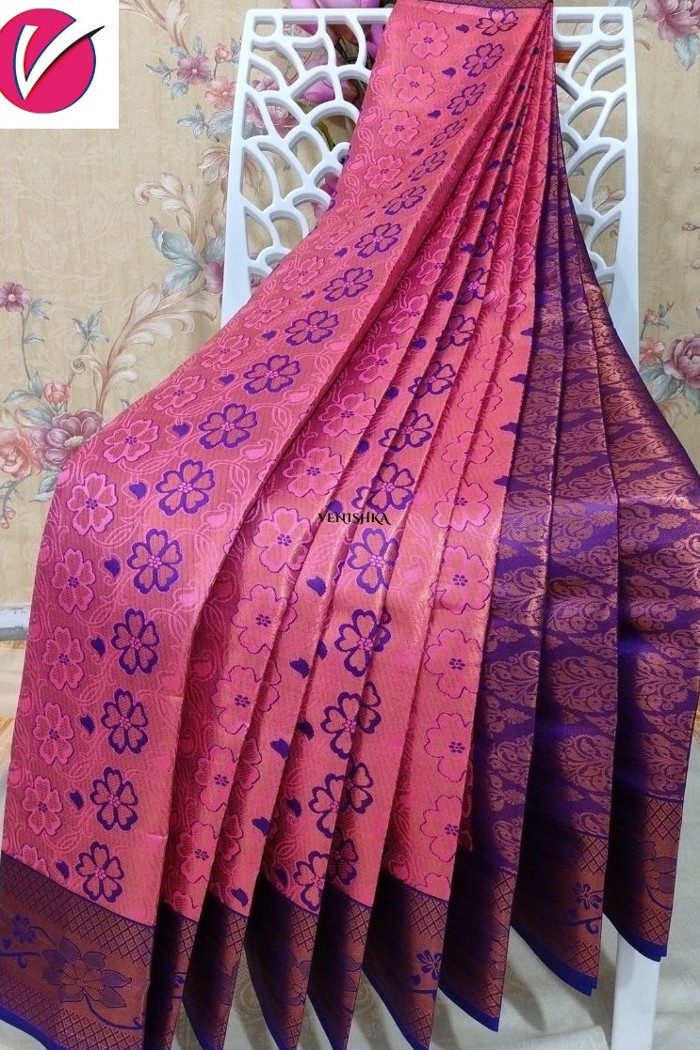 Fancy Silk Purple With Buttas