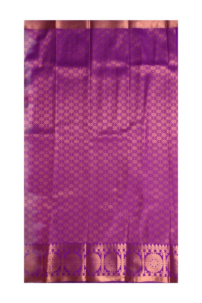 Kanjivaram Fancy Soft Silk Saree-Lemon Yellow - 4