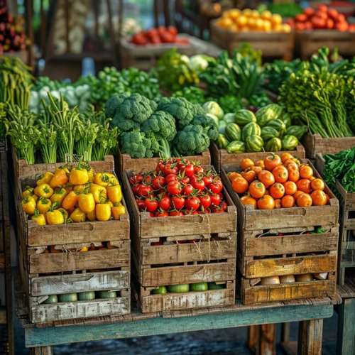 Organically Grown Vegetables