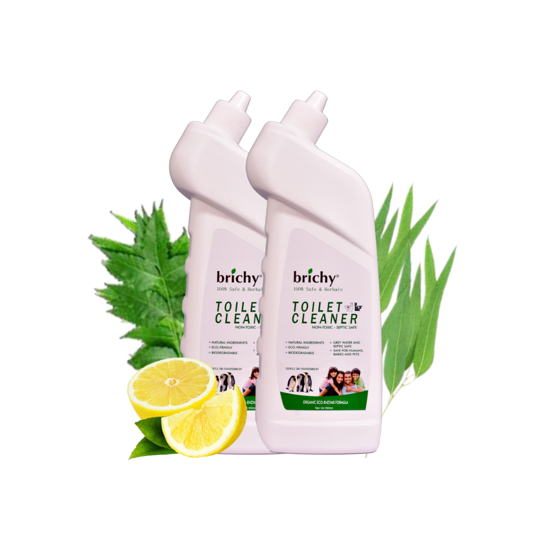 brichy Natural Toilet Cleaner 1300ML( 2 pack of 650 ML)