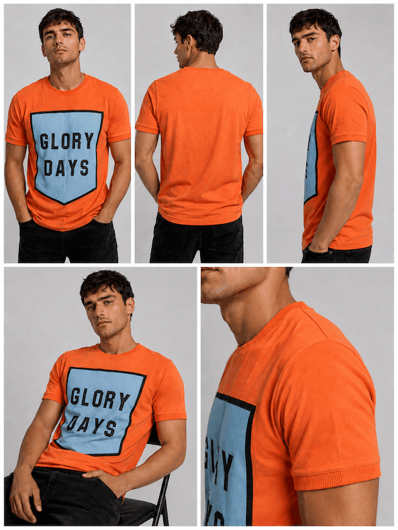 ODCC Orange Glory Days Graphic Printed T-Shirt for Men T02565 - 5