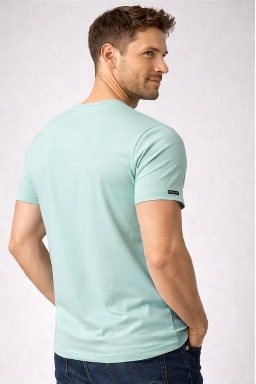ODCC ROUND NECK PRINTED HALF SELEEVS  T02500 - 3