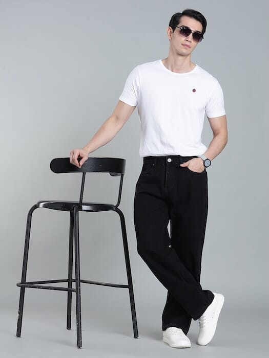 ODCC BAGGY FIT BLACK DENIM J1760 - 9