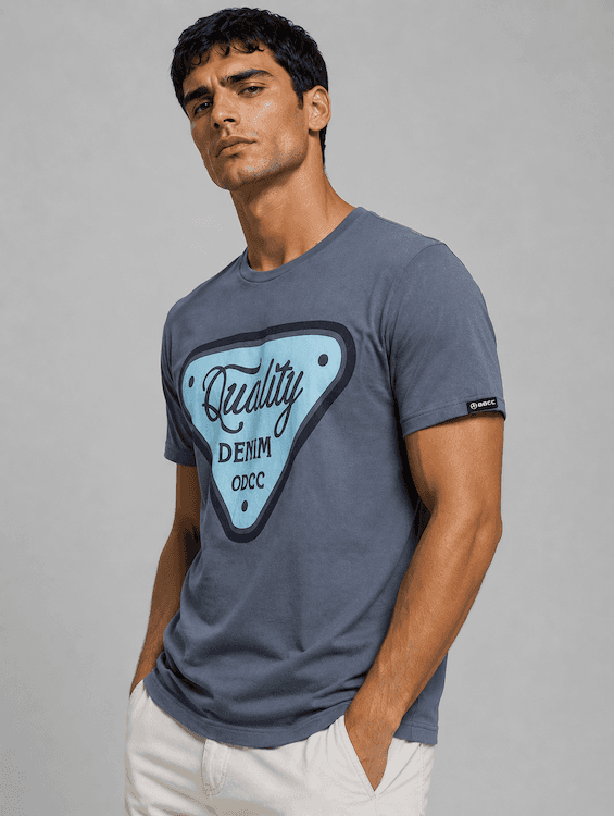 ODCC ROUND NECK PRINTED HALF SELEEVS T02530 - 2