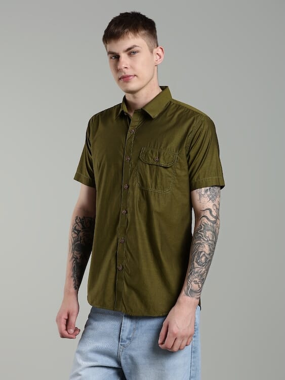 ODCC 1POCKET  SHIRT H/S YM0733 - 4
