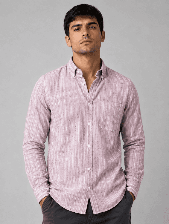 ODCC Pink Stripe Cotton Shirt RG1006