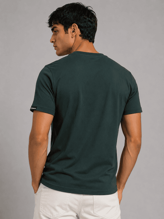ODCC ROUND NECK PRINTED HALF SELEEVS T02536 - 3