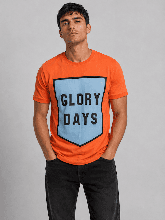 ODCC Orange Glory Days Graphic Printed T-Shirt for Men T02565
