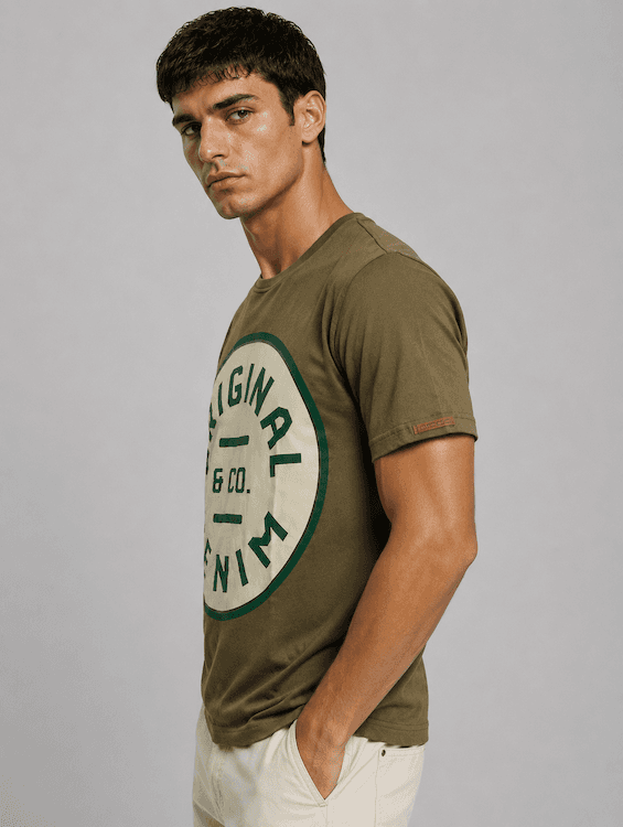 ODCC ROUND NECK PRINTED HALF SELEEVS T02535 - 4