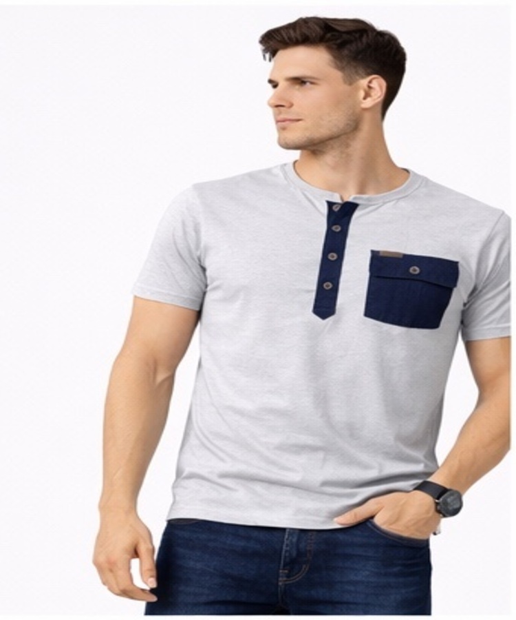 ODCC HENLEY DENIM POCKET H/S T02473 - 3