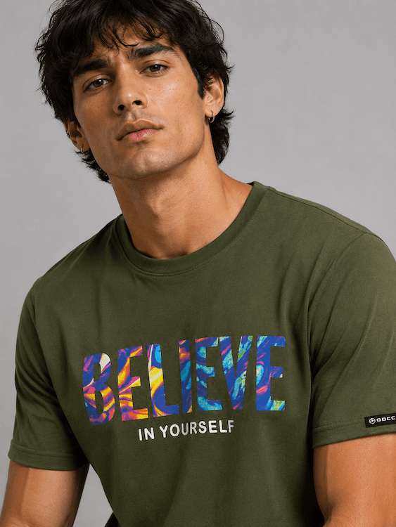 ODCC ROUND NECK PRINTED HALF SELEEVS T02538 - 6