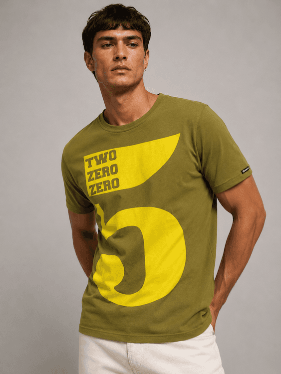 ODCC ROUND NECK PRINTED HALF SELEEVS T02533