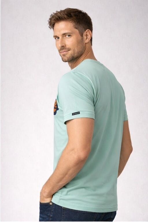 ODCC ROUND NECK PRINTED HALF SELEEVS  T02500 - 2