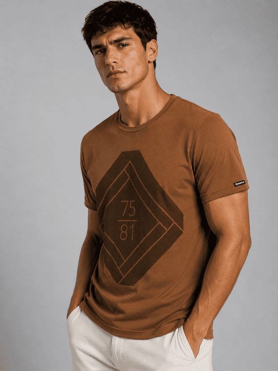 ODCC ROUND NECK PRINTED HALF SELEEVS T02537 - 3
