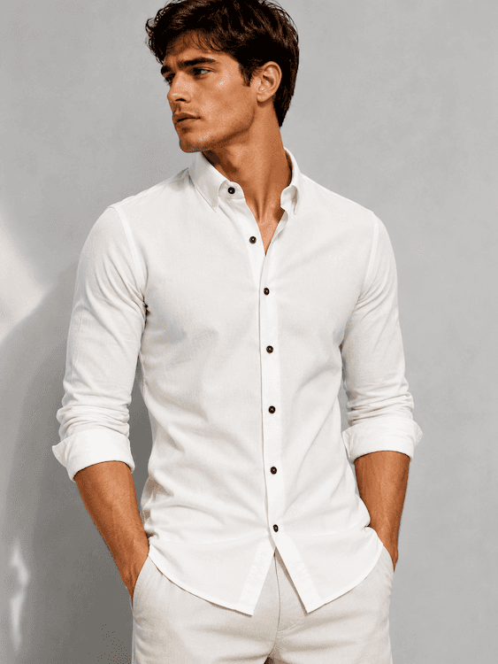 ODCC PLAIN SHIRT FULL SELEEVS  YM0801