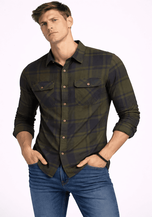 ODCC 2 Pocket Flap Checkered Full Sleeve Shirt YM0783
