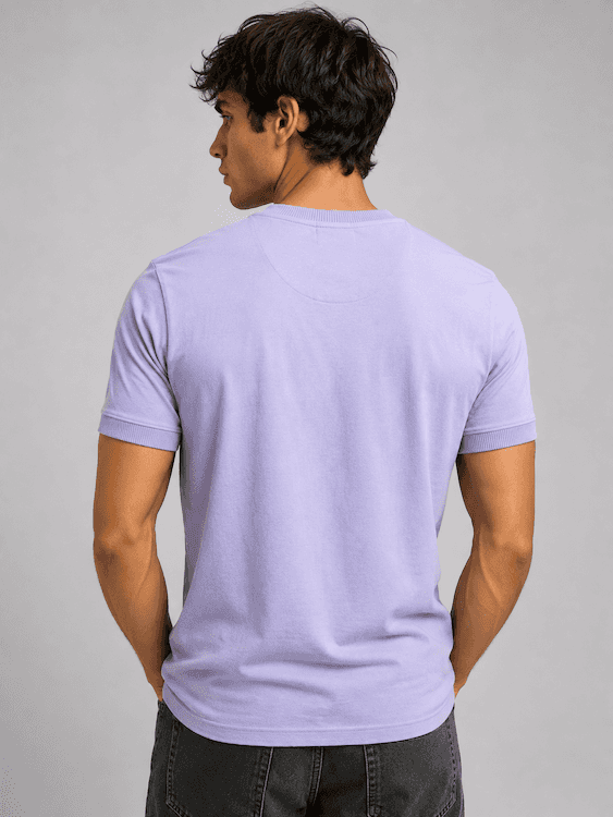 ODCC Lavender Unusual Graphic Printed T-Shirt T02553 - 3