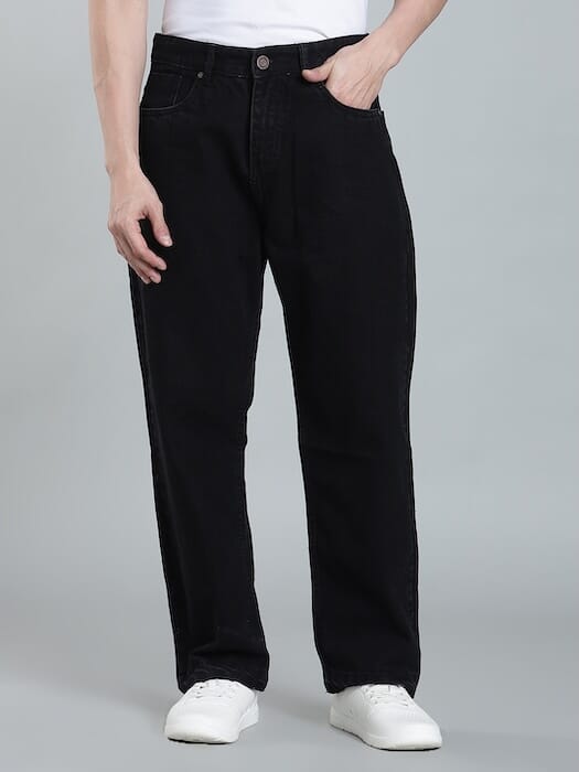 ODCC BAGGY FIT BLACK DENIM J1760