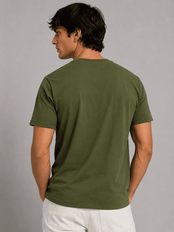 ODCC ROUND NECK PRINTED HALF SELEEVS T02538 - 5