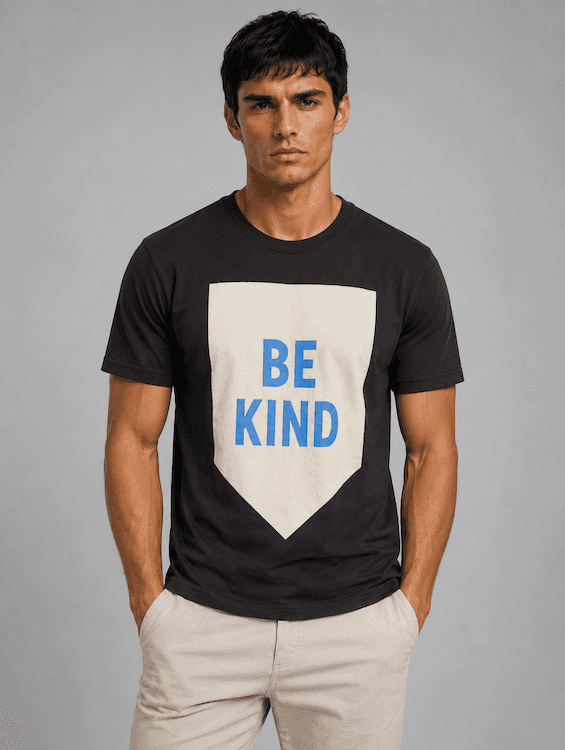 ODCC ROUND NECK PRINTED HALF SELEEVS T02529
