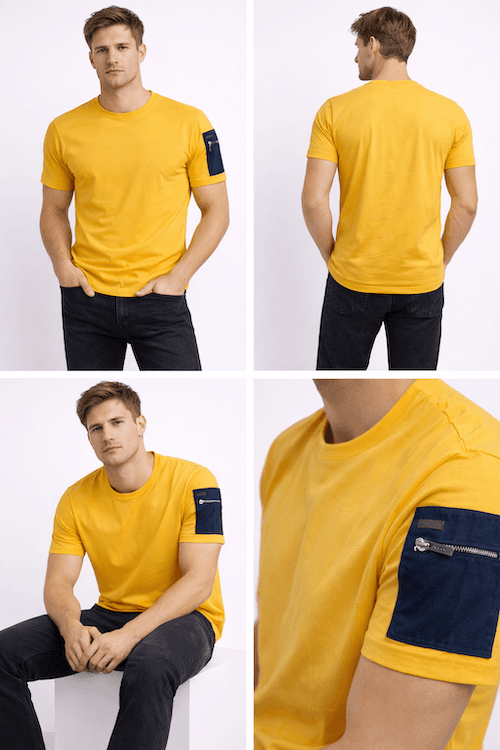 ODCC ROUND NECK WITH POCKET SLEEVES H/S T02476 - 6