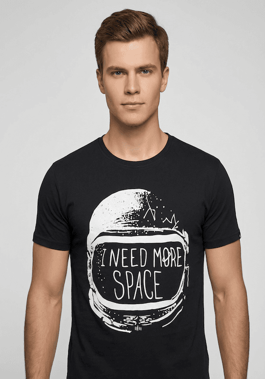 ODCC ROUND NECK PRINTED HALF SELEEVS  T02501