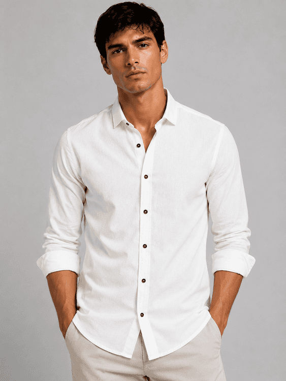 ODCC PLAIN SHIRT FULL SELEEVS  YM0801 - 2