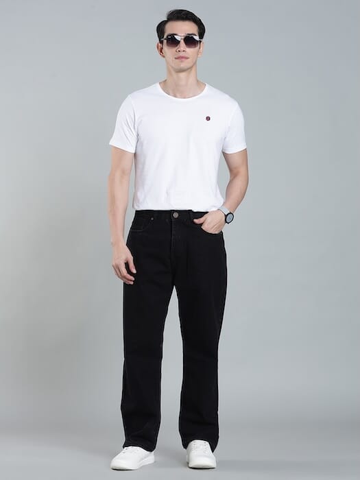 ODCC BAGGY FIT BLACK DENIM J1760 - 5