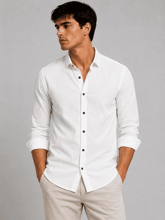 ODCC PLAIN SHIRT FULL SELEEVS  YM0801 - 6