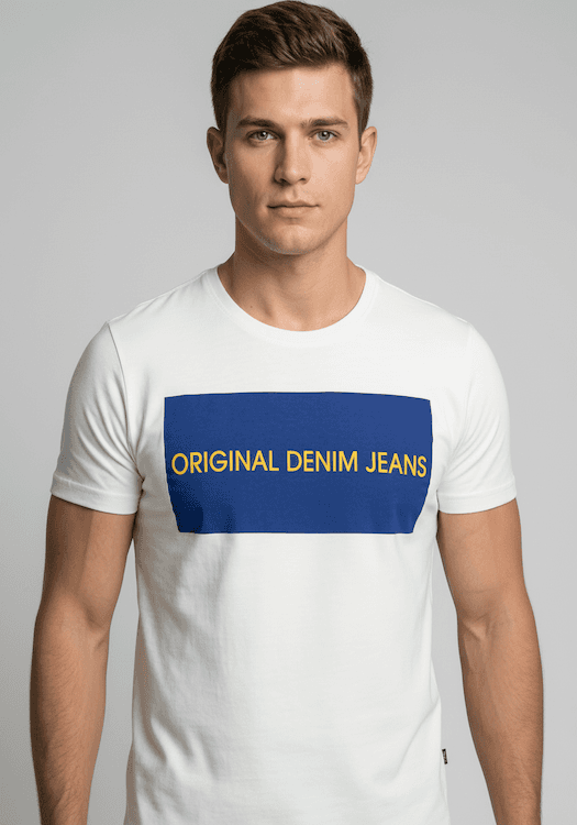 ODCC ROUND NECK PRINTED HALF SELEEVS T02513