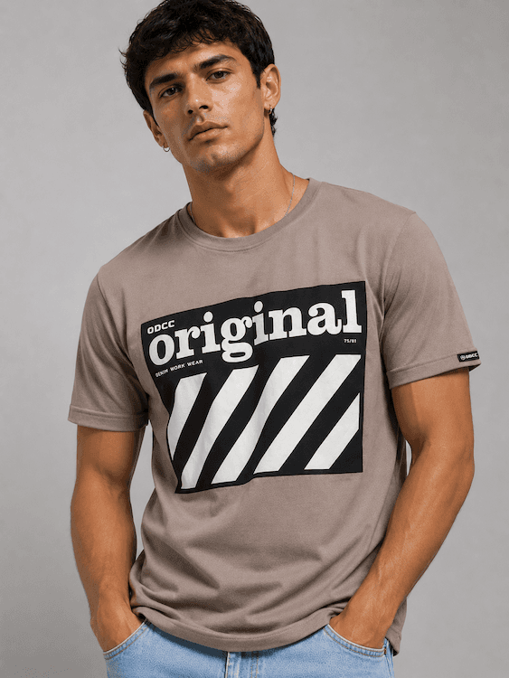 ODCC ROUND NECK PRINTED HALF SELEEVS T02532 - 4