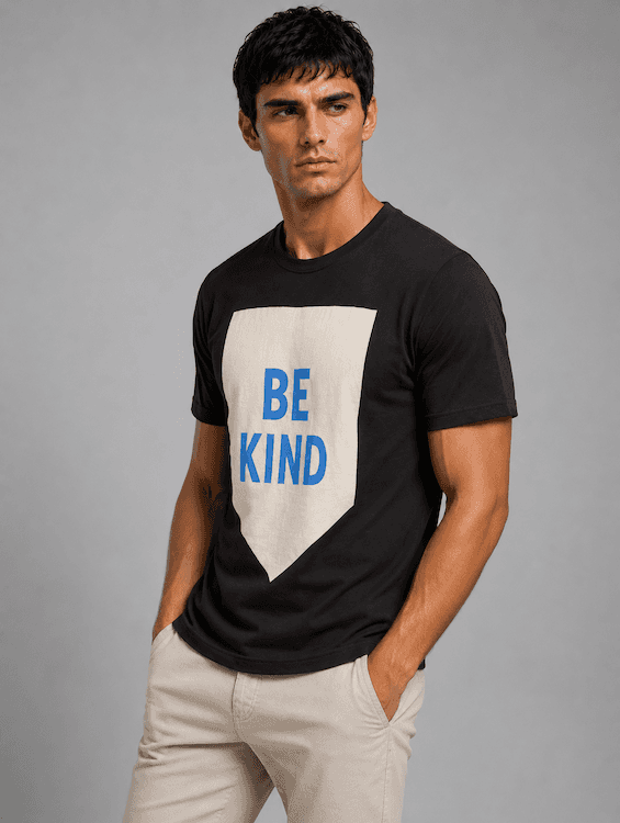 ODCC ROUND NECK PRINTED HALF SELEEVS T02529 - 5