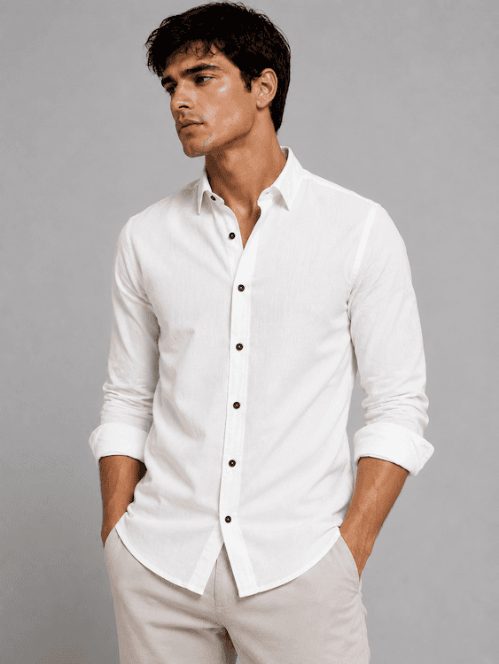 ODCC PLAIN SHIRT FULL SELEEVS  YM0801 - 4