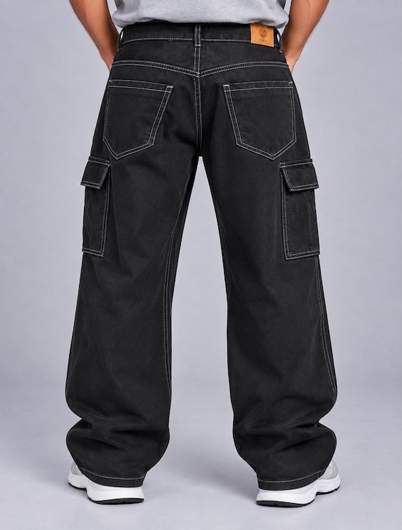 ODCC Black Raw Wash Denim Cargo – J1786 - 3