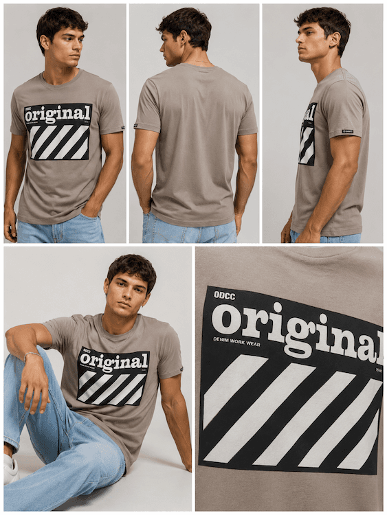 ODCC ROUND NECK PRINTED HALF SELEEVS T02532 - 7