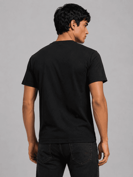 ODCC ROUND NECK PRINTED HALF SELEEVS T02534 - 5