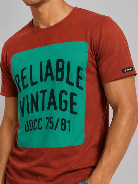 ODCC ROUND NECK PRINTED HALF SELEEVS T02531 - 4