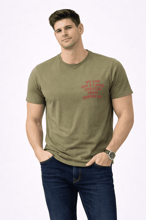 ODCC ROUND NECK PRINTED HALF SELEEVS T02515