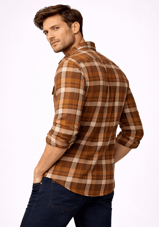ODCC 1 Pocket Checkered Full Sleeve Shirt YM0782 - 3