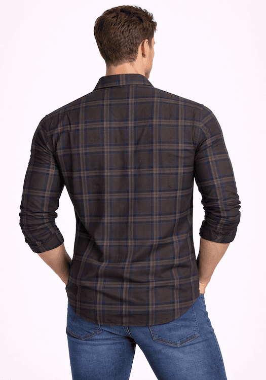 ODCC 2 Pocket Flap Checkered Full Sleeve Shirt YM0760 - 2