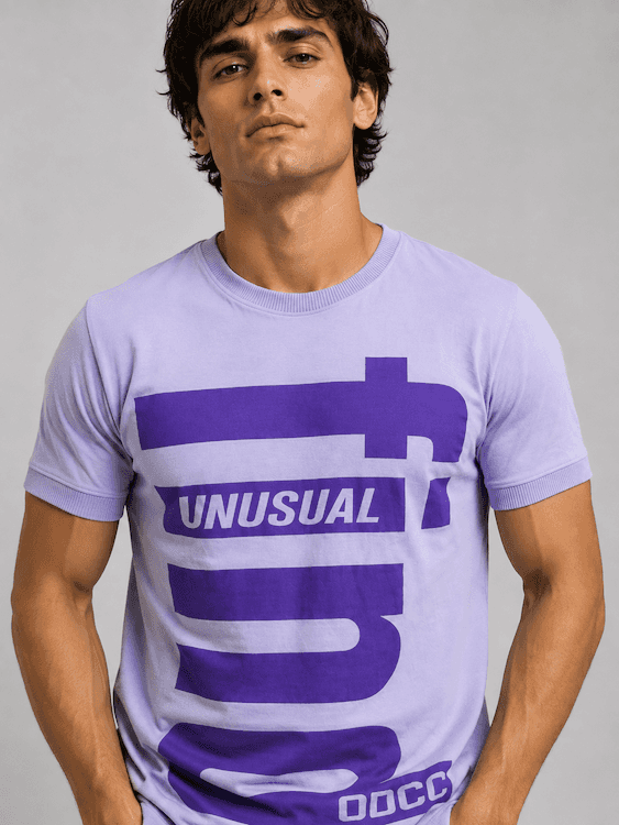ODCC Lavender Unusual Graphic Printed T-Shirt T02553 - 6
